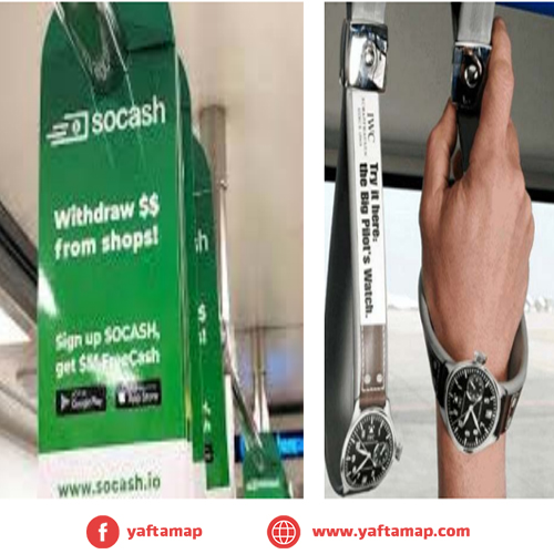 TRANSPORTATION ADS - LONG BUS M5 - BUS HANGERS