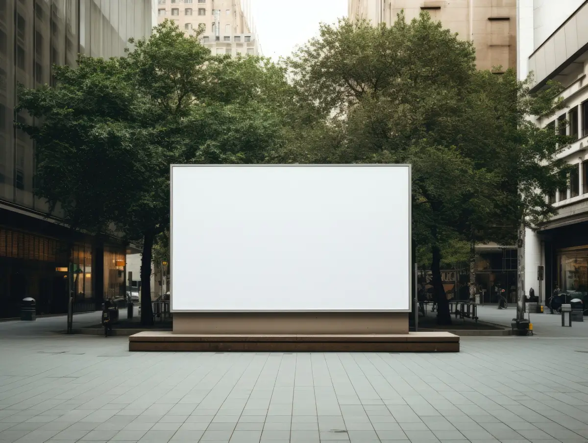 National vs local advertising campaign in Egypt with billboard split screen