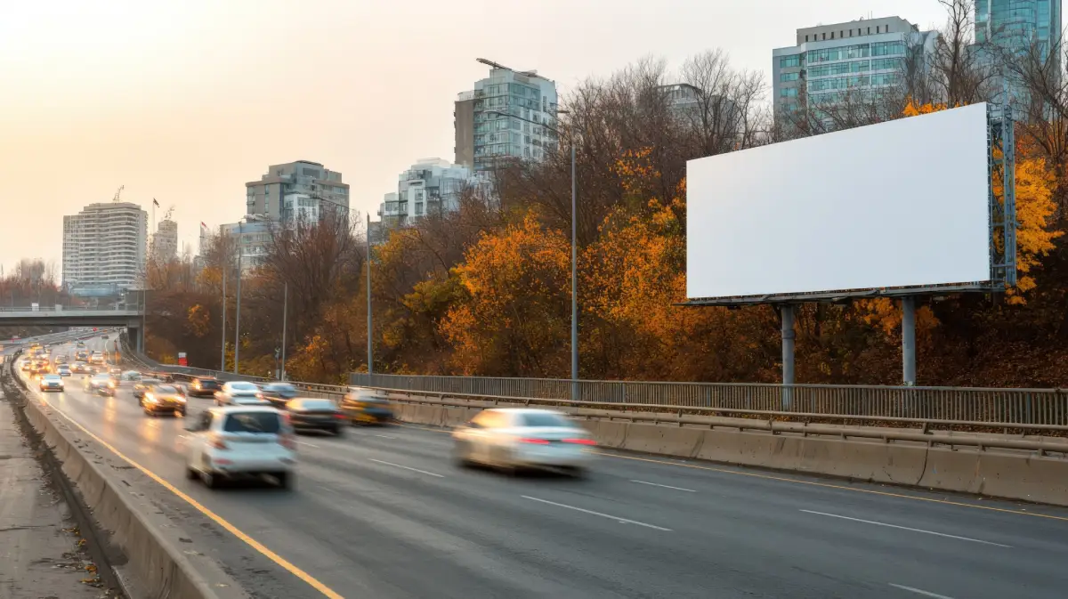 Busy Road or Billboard Location Map